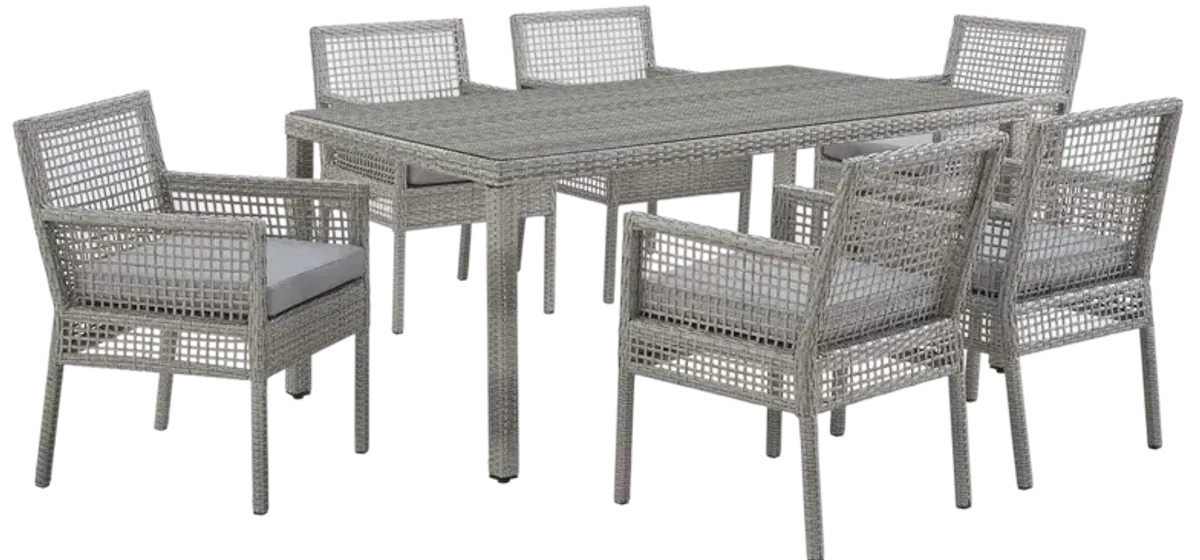 Aura 7 Piece Outdoor Patio Set