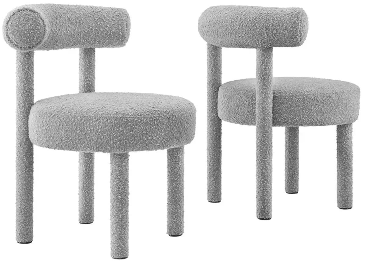 Toulouse Boucle Fabric Dining Chair - Set of 2