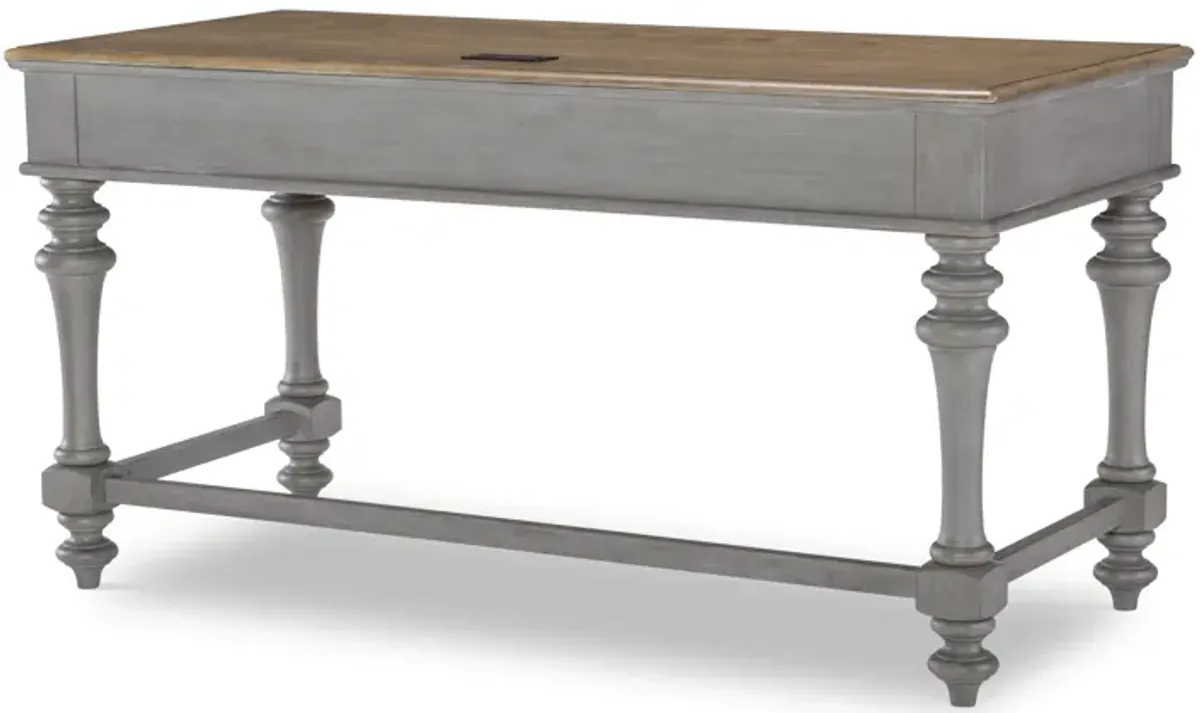 Kingston (Sandalwood Brown + Tweed Gray) Desk