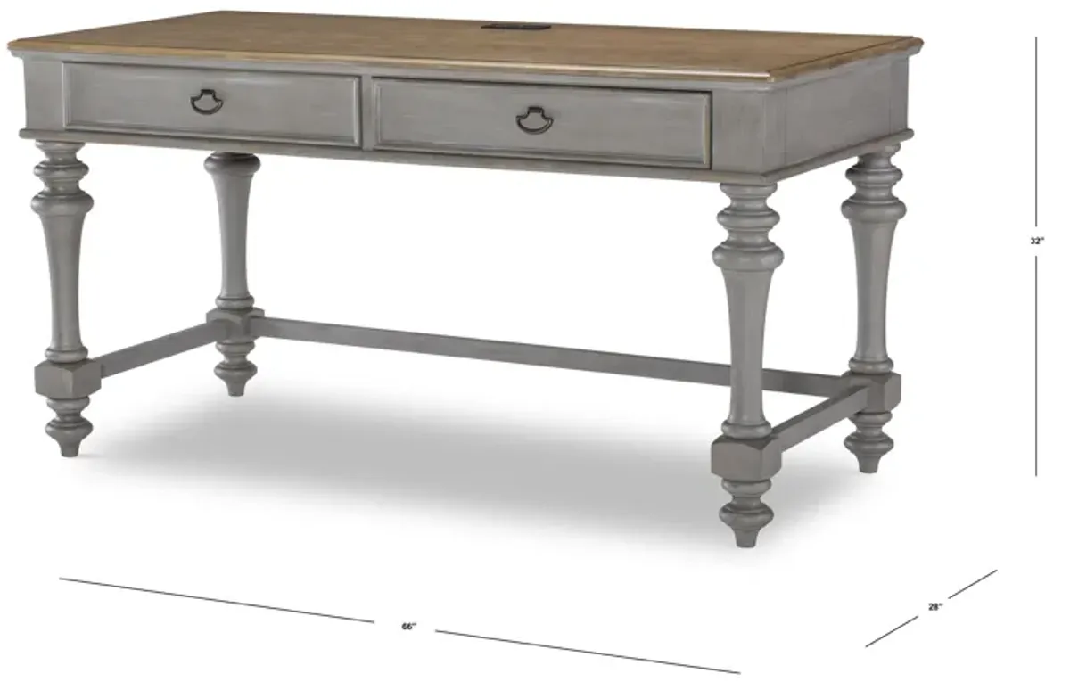 Kingston (Sandalwood Brown + Tweed Gray) Desk