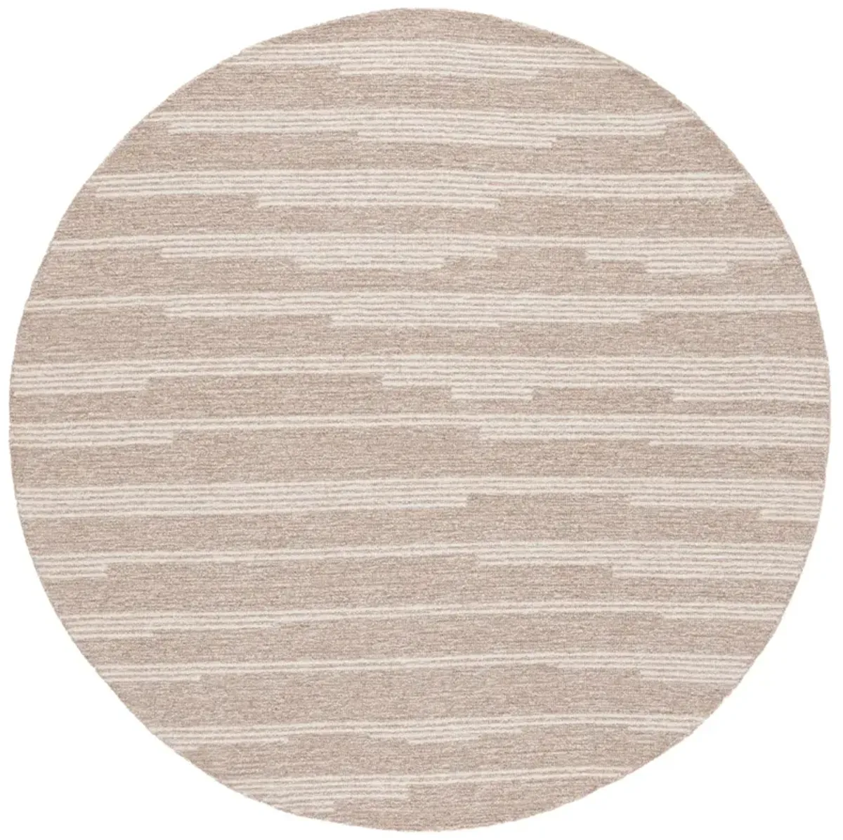 EBONY 526 BEIGE  6' x 6' Round Round Rug