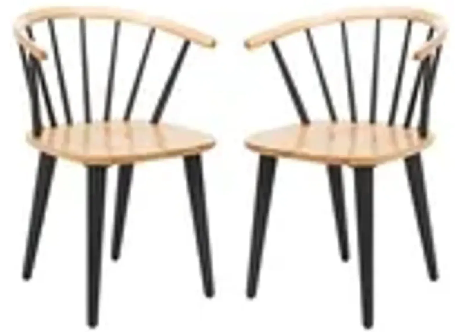 BLANCHARD 18''H CURVED SPINDLE SIDE CHAIR - Set of 2