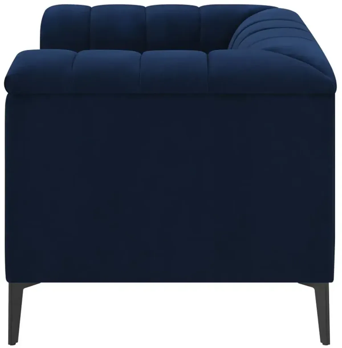 Chalet Tuxedo Arm Chair Blue