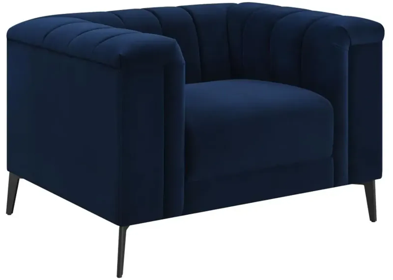 Chalet Tuxedo Arm Chair Blue