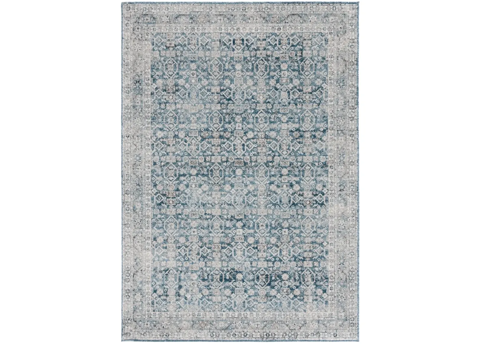 VINTAGE TABRIZ 202 BLUE  4' x 6' Small Rectangle Rug