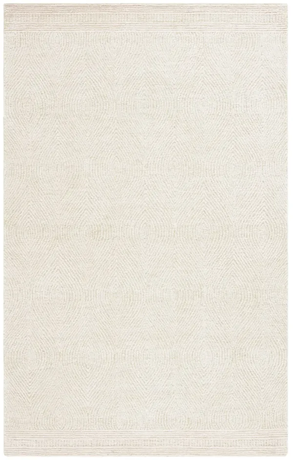 ABSTRACT Hand Tufted 6' x 9' area rug