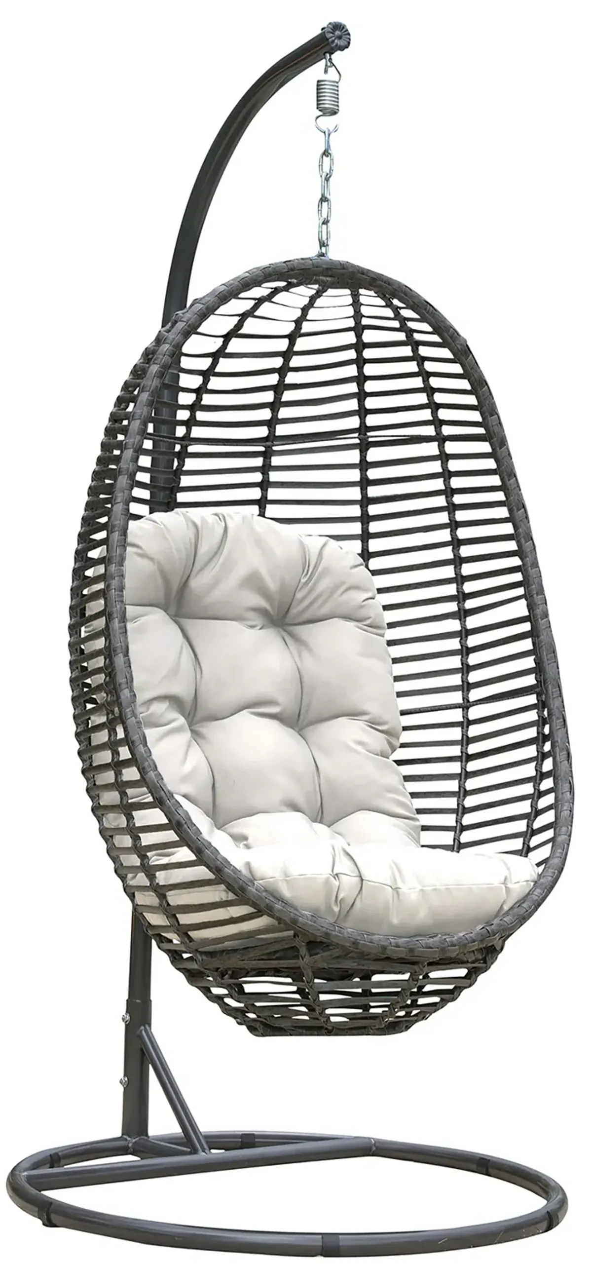 Panama Jack Graphite 2-Piece Hanging Chair with Cushion