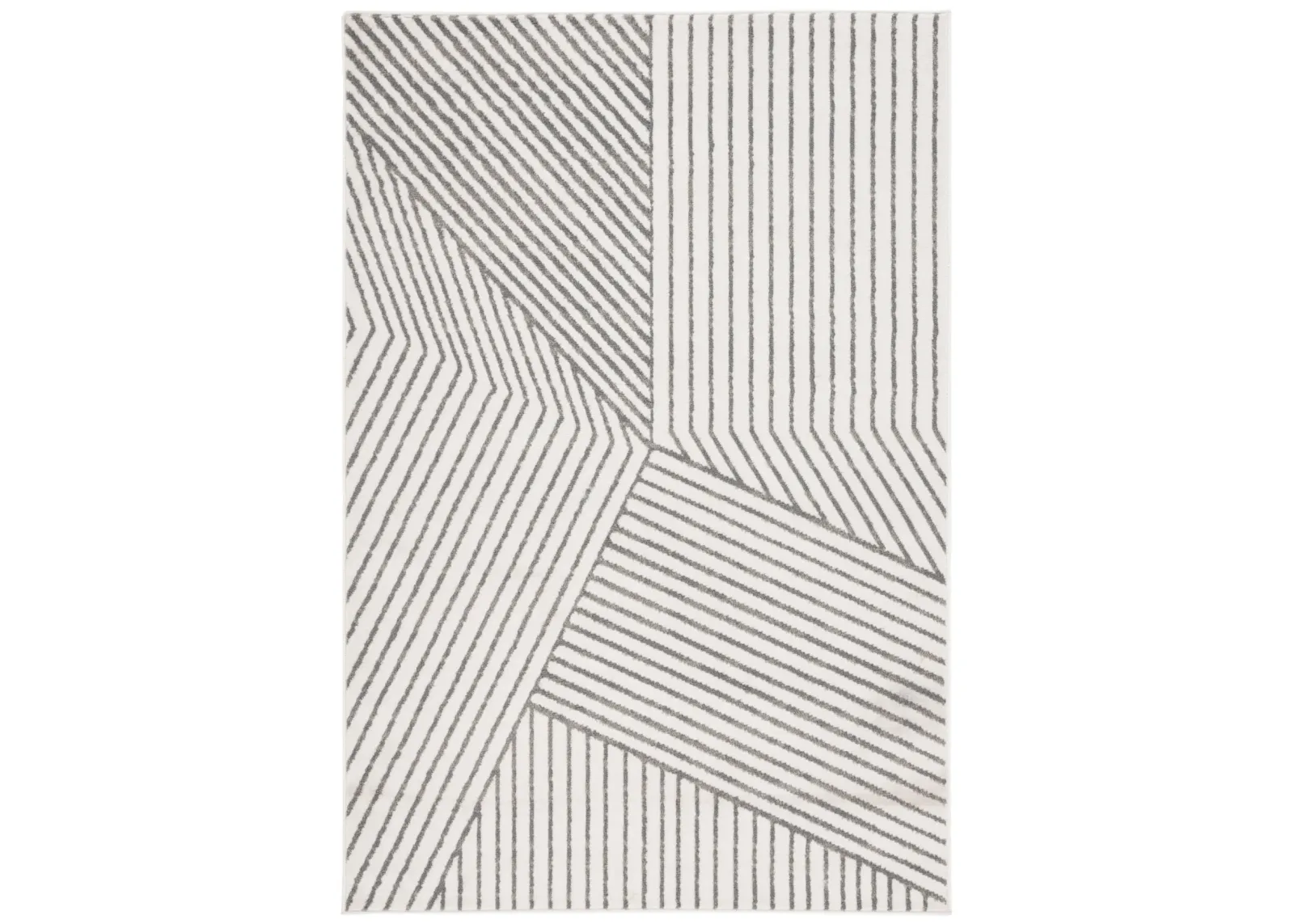 PYRAMID 241 IVORY  5'-3' x 7'-8' Medium Rectangle Rug