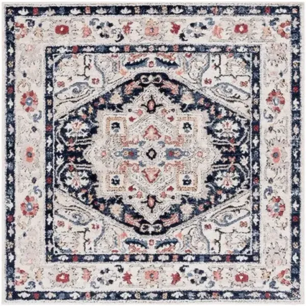 LUNA 100 Blue  6'-7' X 6'-7' Square Square Rug