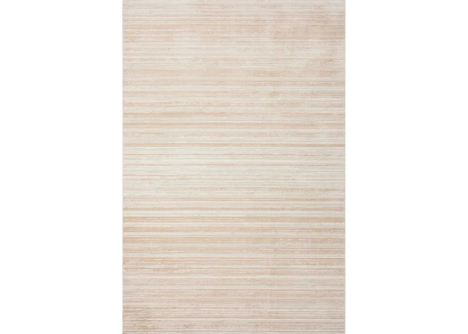 Imagica Neutral Distressed Striped Sandy Shores Contemporary Accent Rug 1'10" x 3'