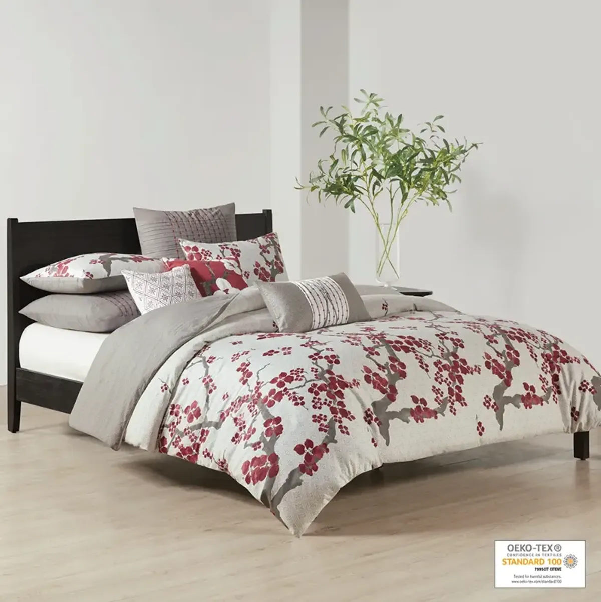 N Natori Cherry Blossom Multi Duvet Cover Mini Set