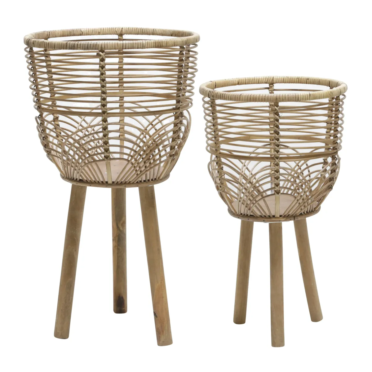 Wicker Planters - Set of 2