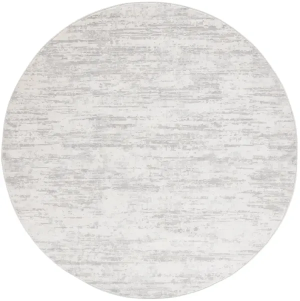 HANNA 104 IVORY  6'-7' x 6'-7' Round Round Rug