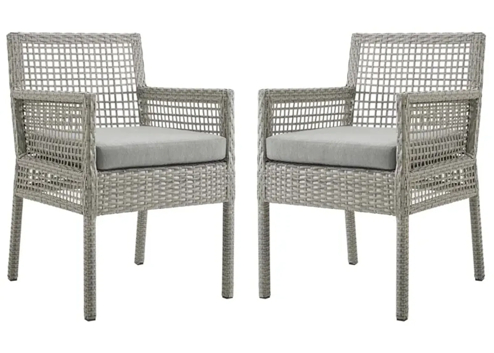 Aura Outdoor Patio Dining Armchair - Set of 2