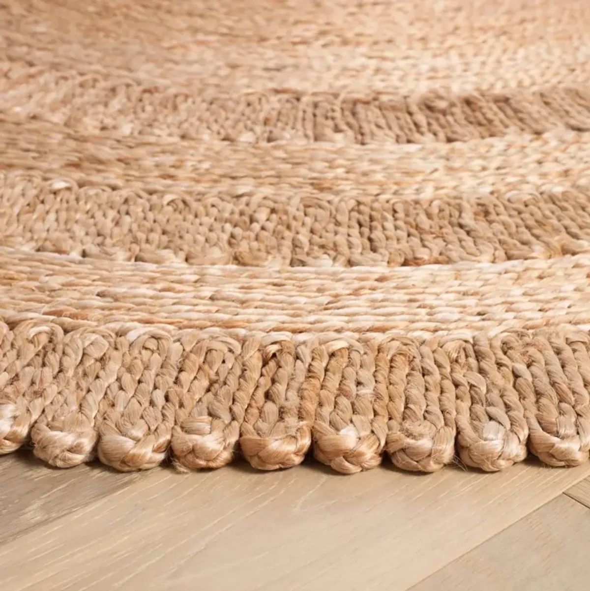 NATURAL FIBER 229 NATURAL 3' x 3' Round Round Rug