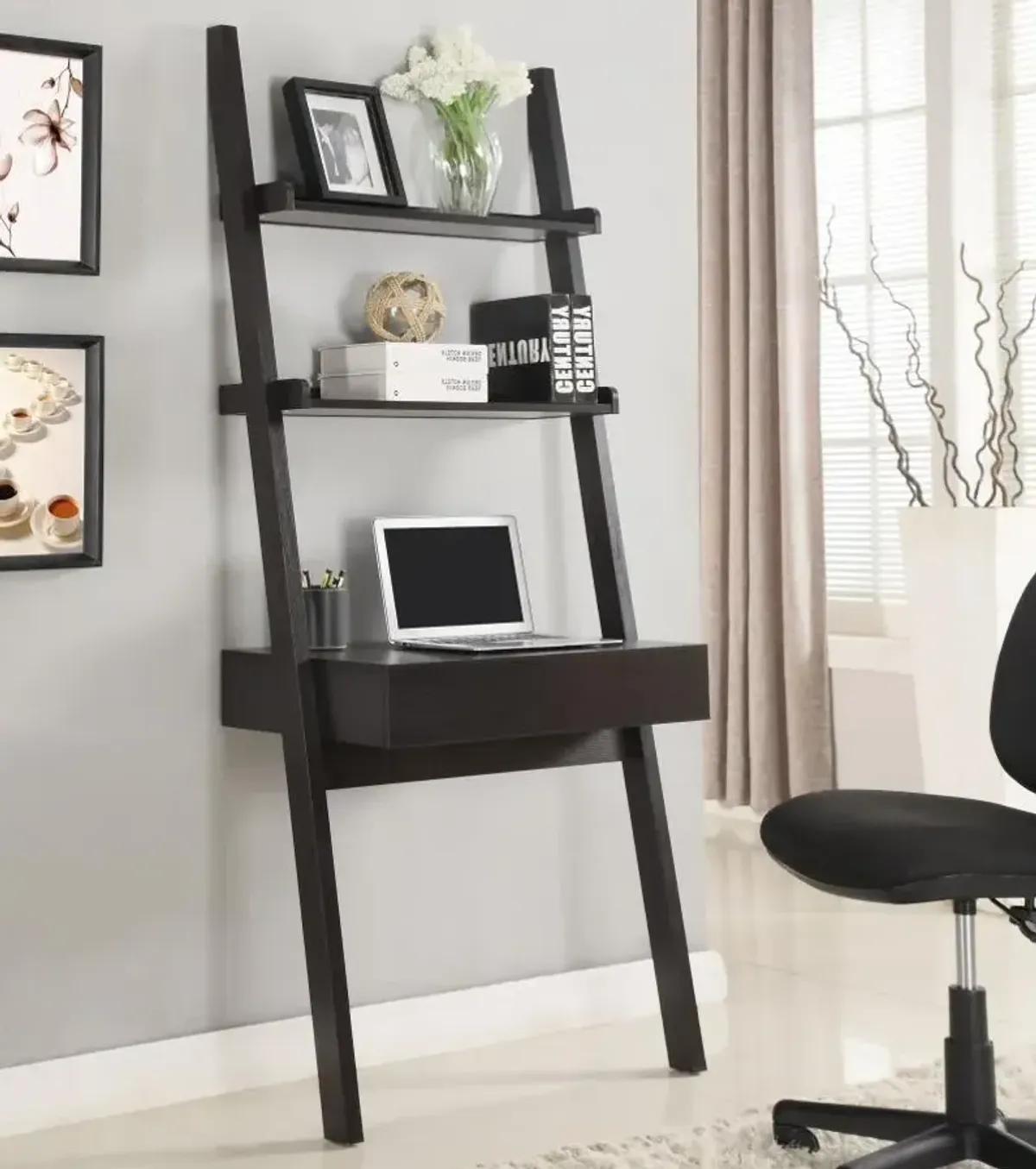 Agustin 2-Shelf Writing Ladder Desk 