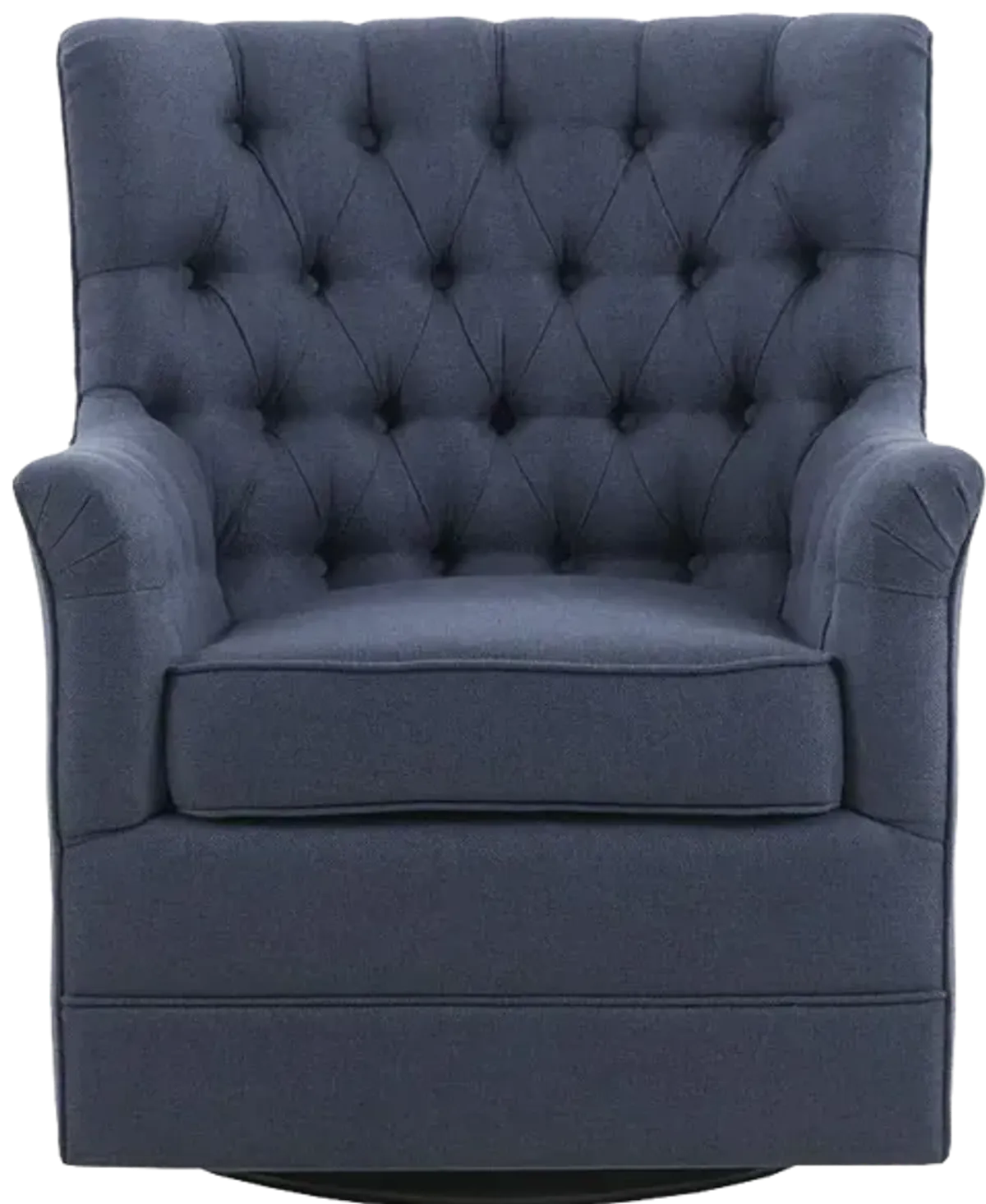 Madison Park Mathis Blue Swivel Glider Chair
