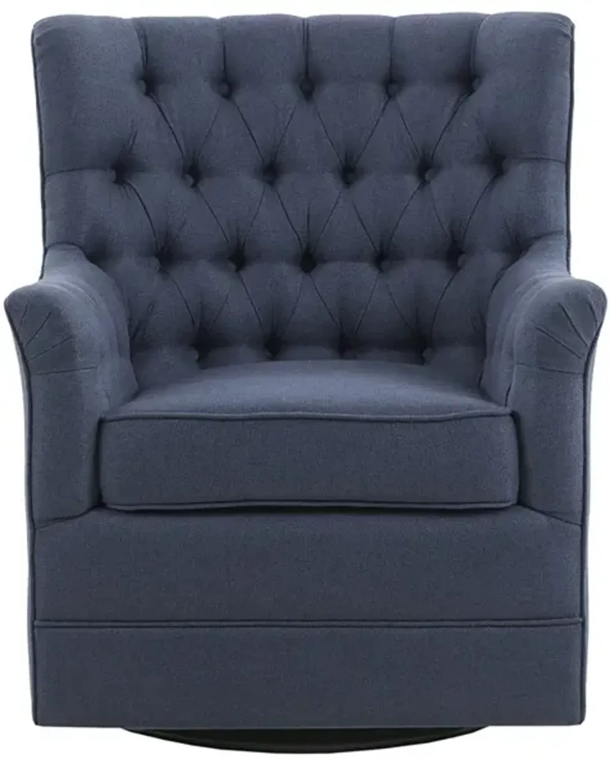Madison Park Mathis Blue Swivel Glider Chair