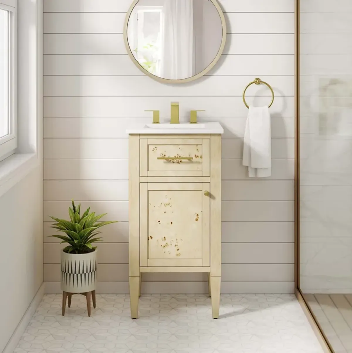 Elysian 18" Wood Bathroom Vanity