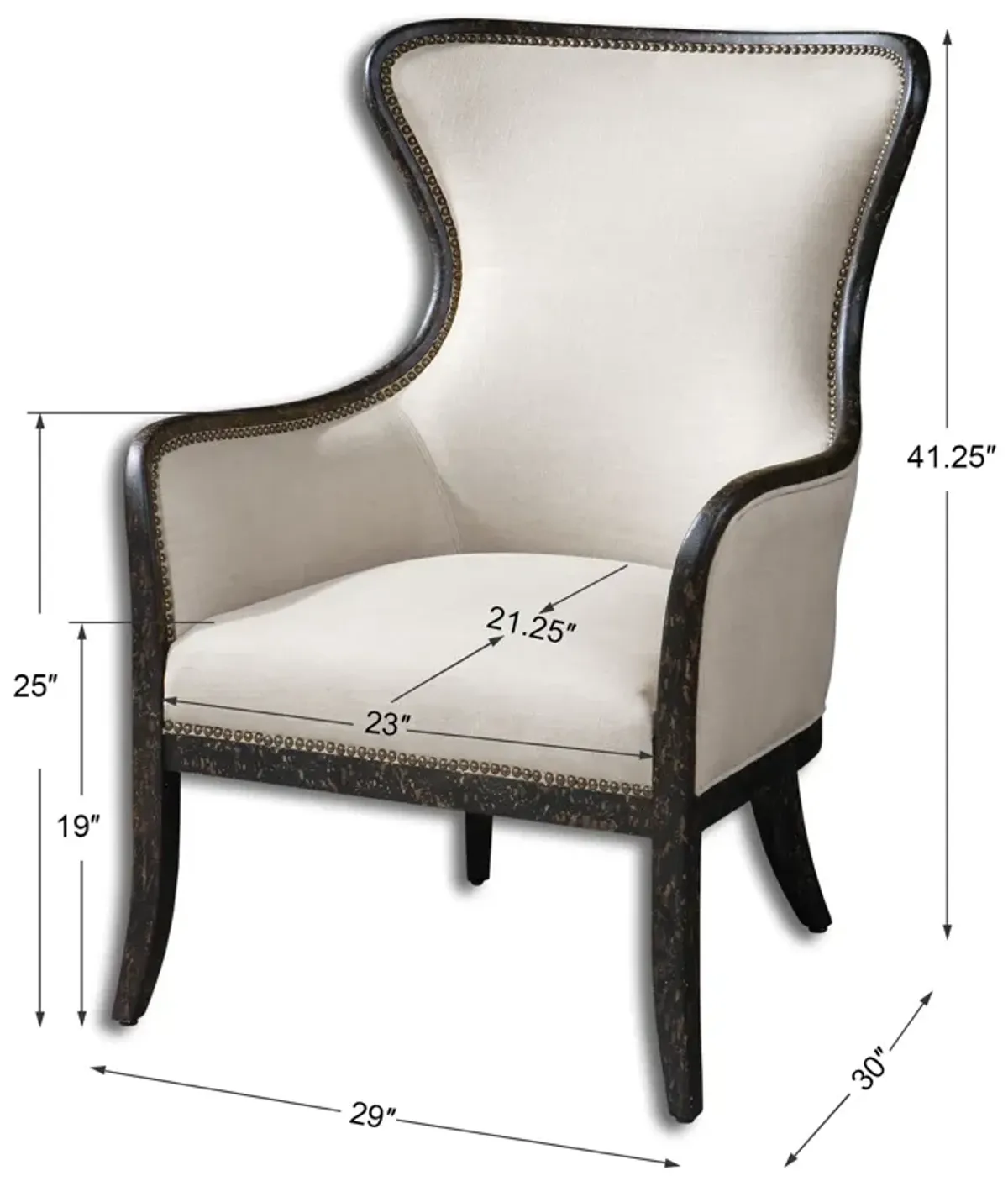 Sandy Wing Back Armchair