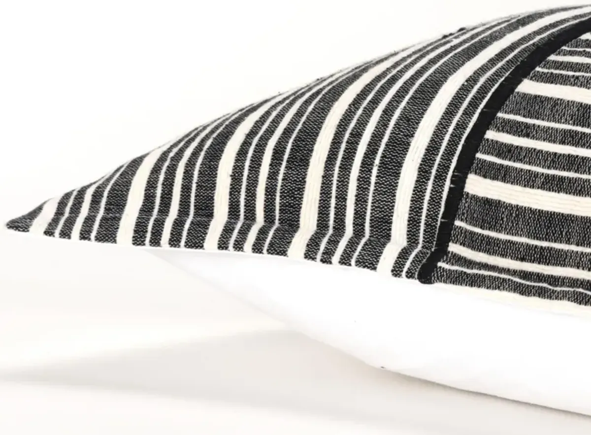 Stripe Black Pillow