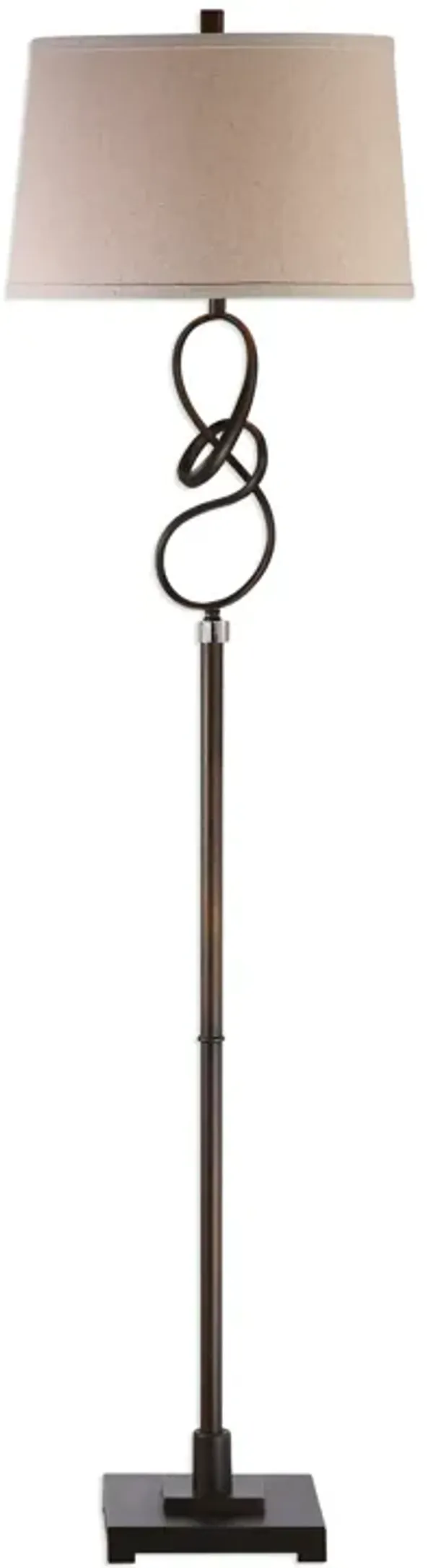 Tenley Twisted Bronze Floor Lamp