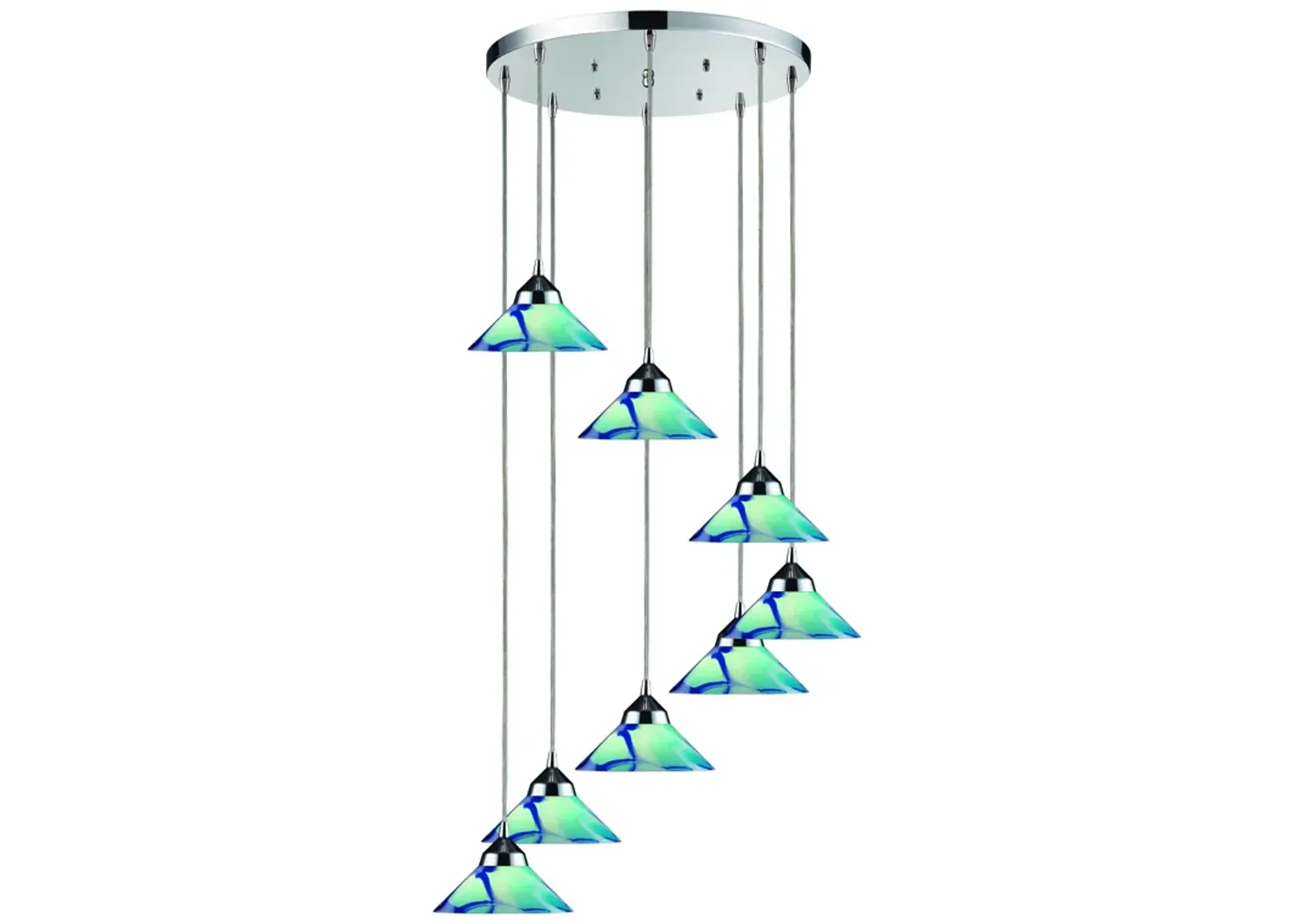 Refraction Configurable Multi Pendant - Polished Chrome