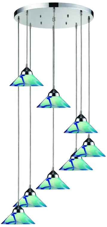 Refraction Configurable Multi Pendant - Polished Chrome