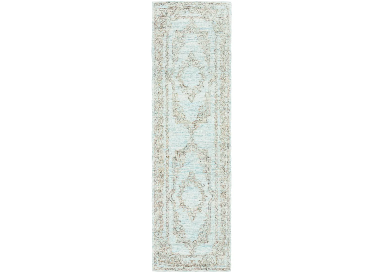 METRO 575 LIGHT BLUE  2'-3' x 8' Runner Rug