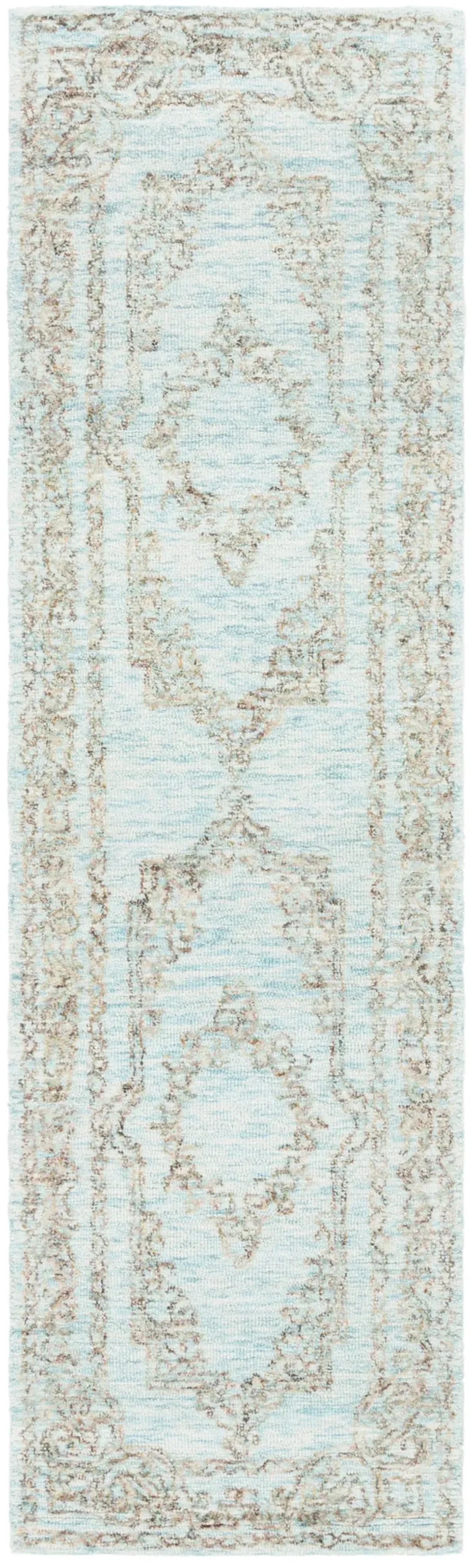 METRO 575 LIGHT BLUE  2'-3' x 8' Runner Rug