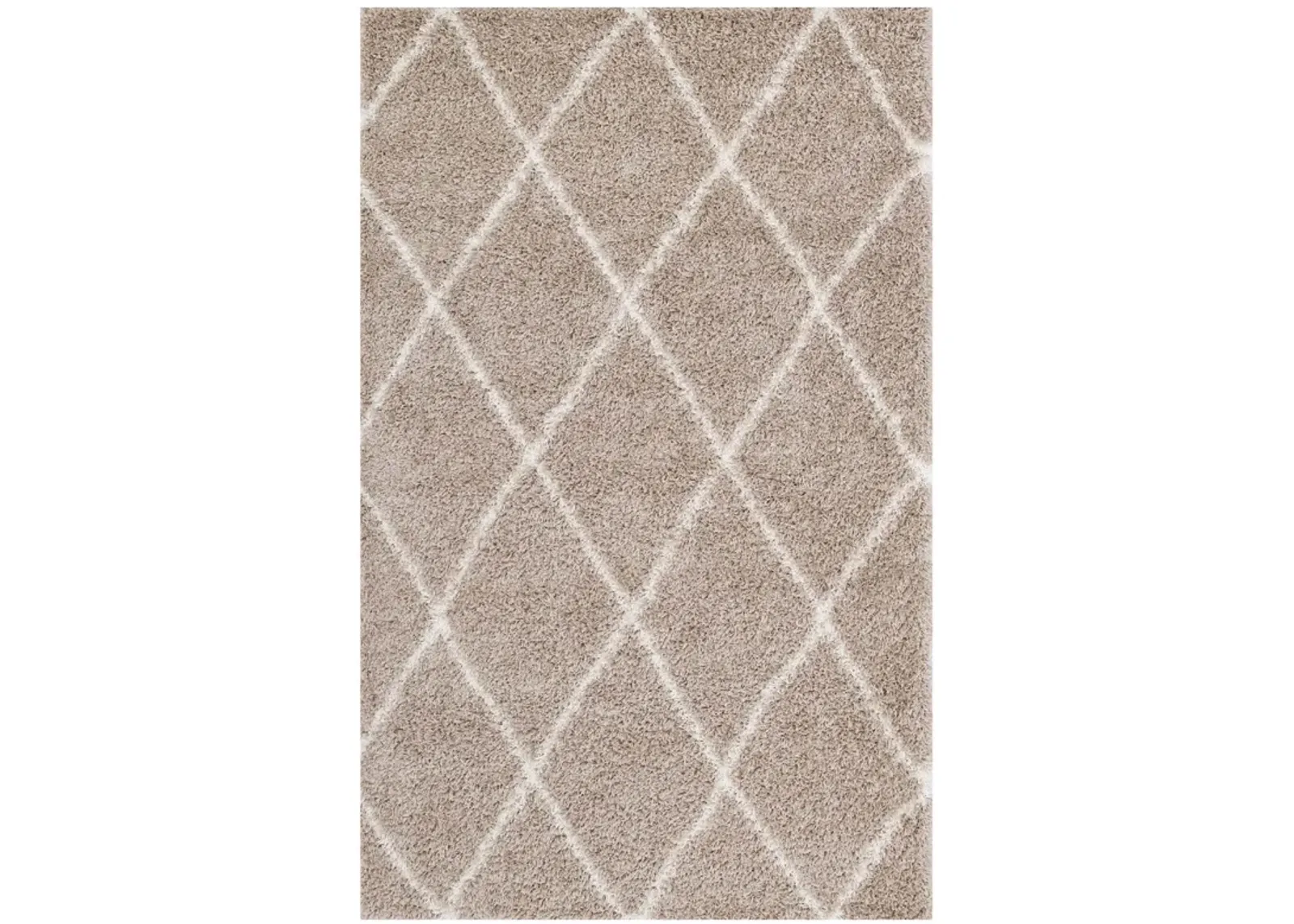 Toryn Diamond Lattice 5x8 Shag Area Rug