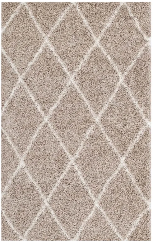 Toryn Diamond Lattice 5x8 Shag Area Rug