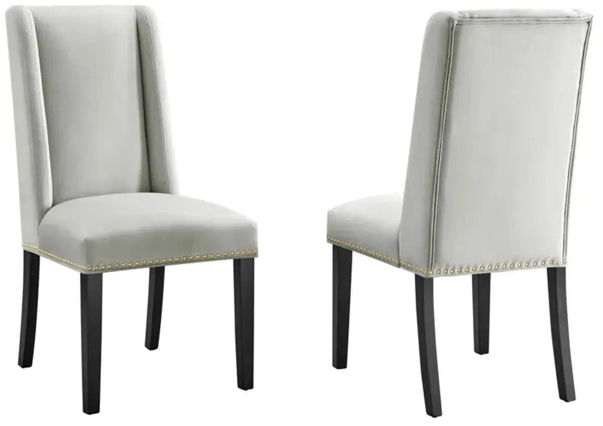 Baron Performance Velvet Dining Chairs - Set of 2