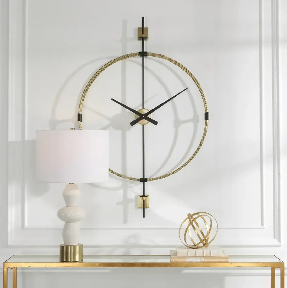 Time Flies Modern Wall Clock