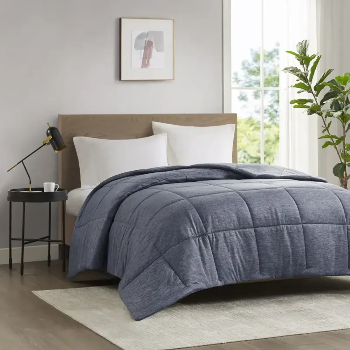 Comfort Cool Jersey Knit Oversized Down Alternative Comforter