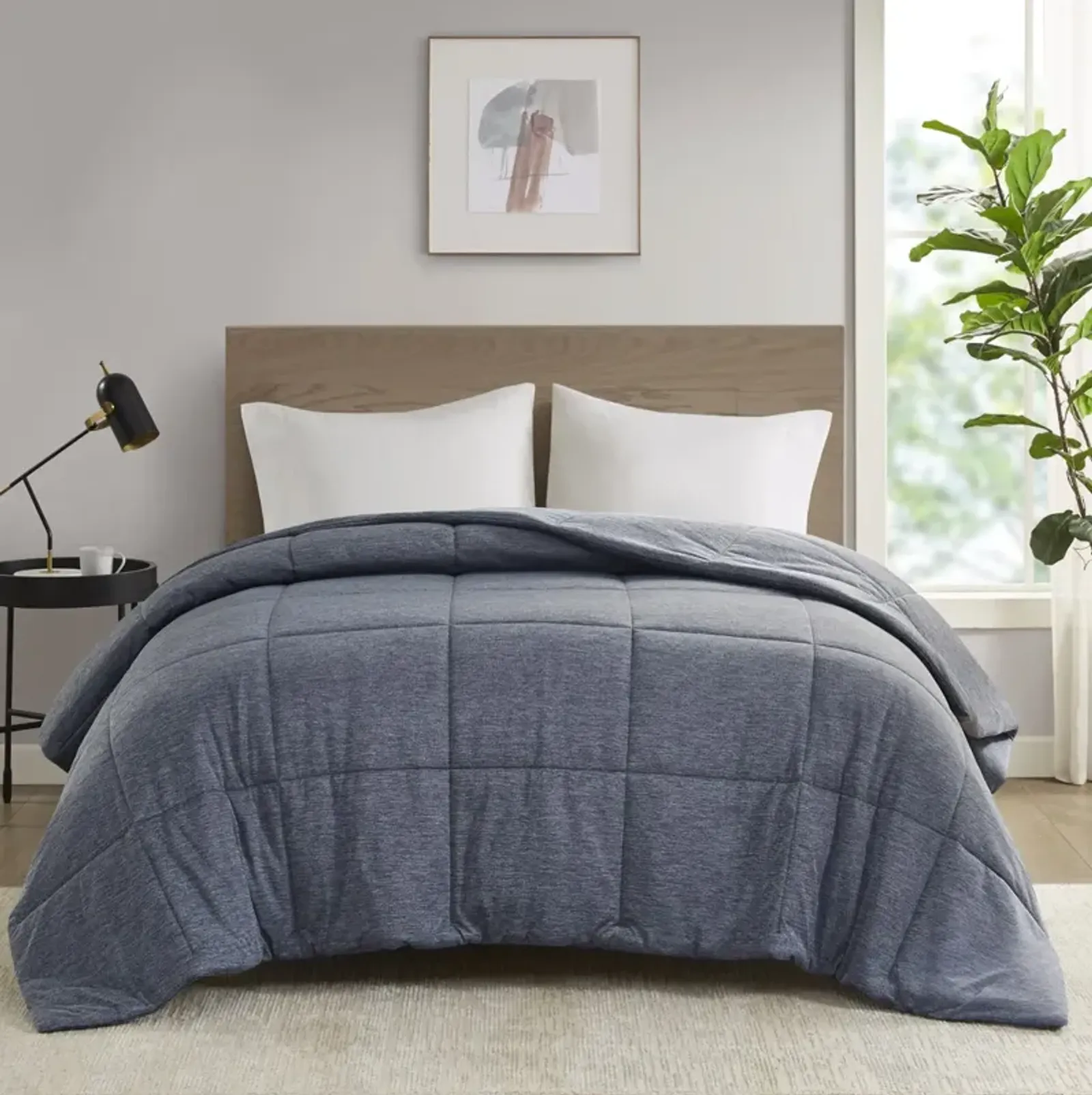 Comfort Cool Jersey Knit Oversized Down Alternative Comforter