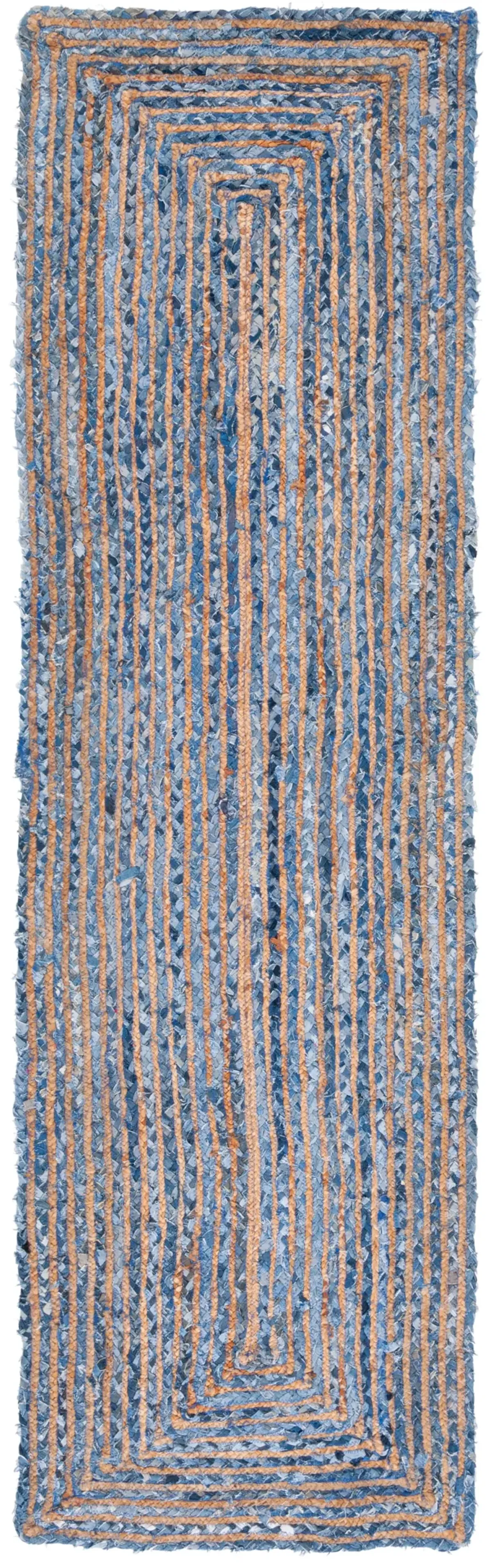 CAPE COD 202 BLUE  2'-3' x 9' Runner Rug