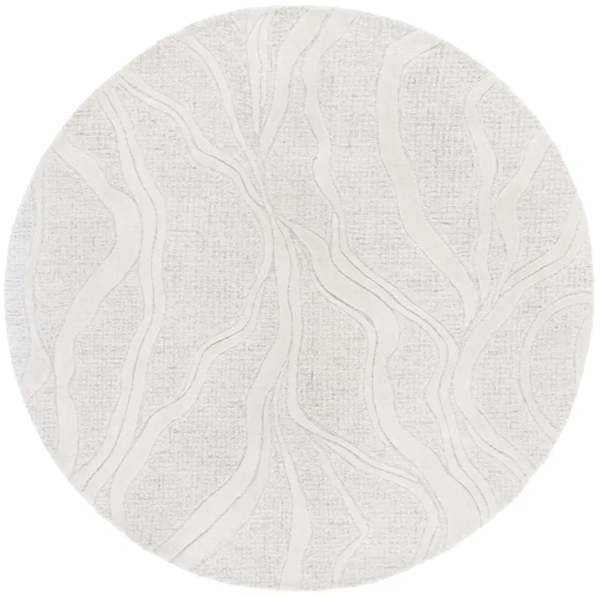 EBONY Hand Tufted 6' x 6' Round area rug