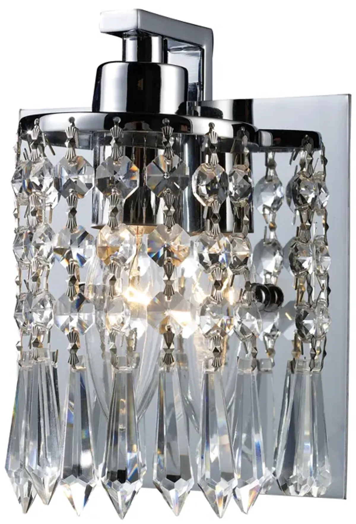 Optix 5" Wide 1-Light Vanity Light - Polished Chrome