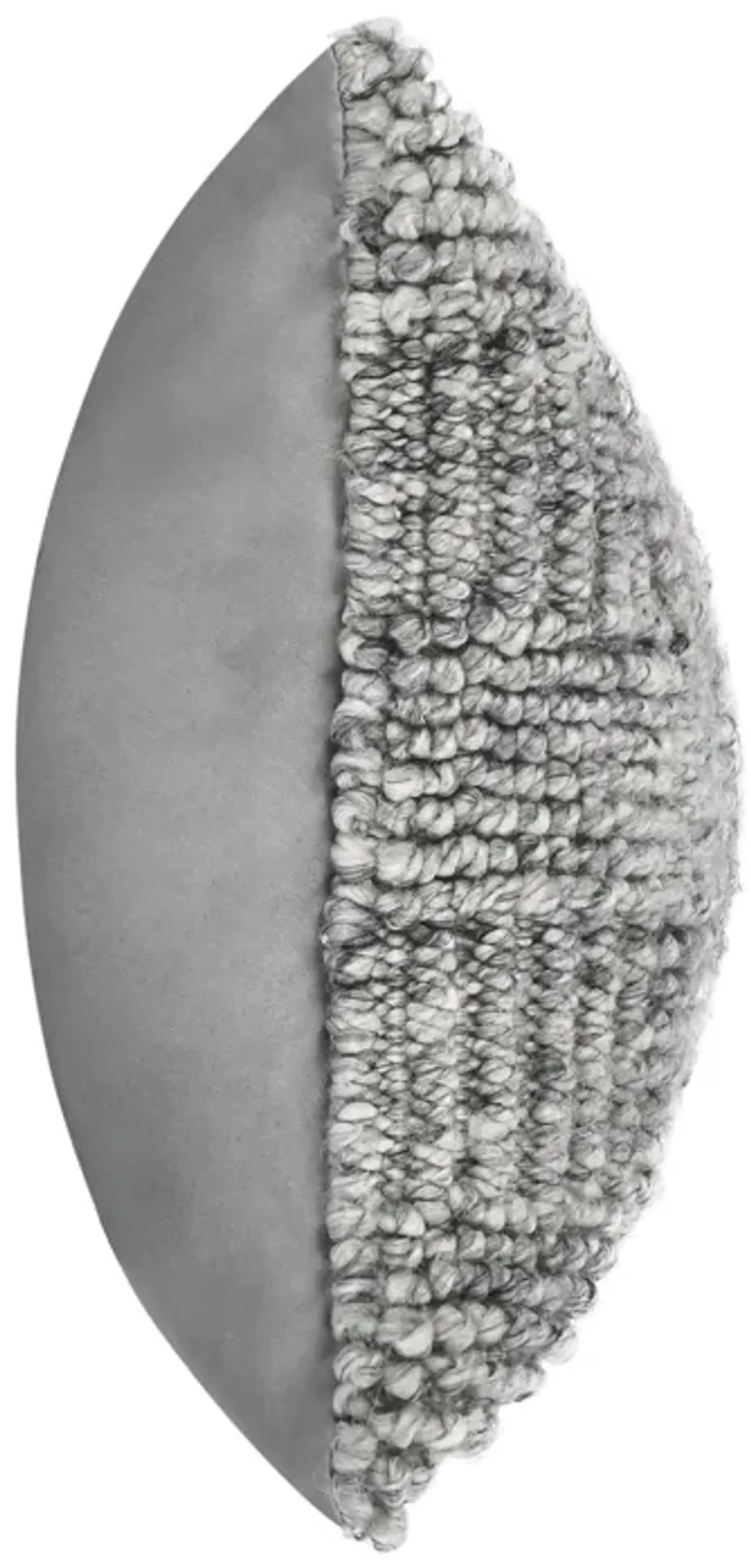 Shades 14"xx26" Recycled Fabric Fabric Throw Pillow, Gray