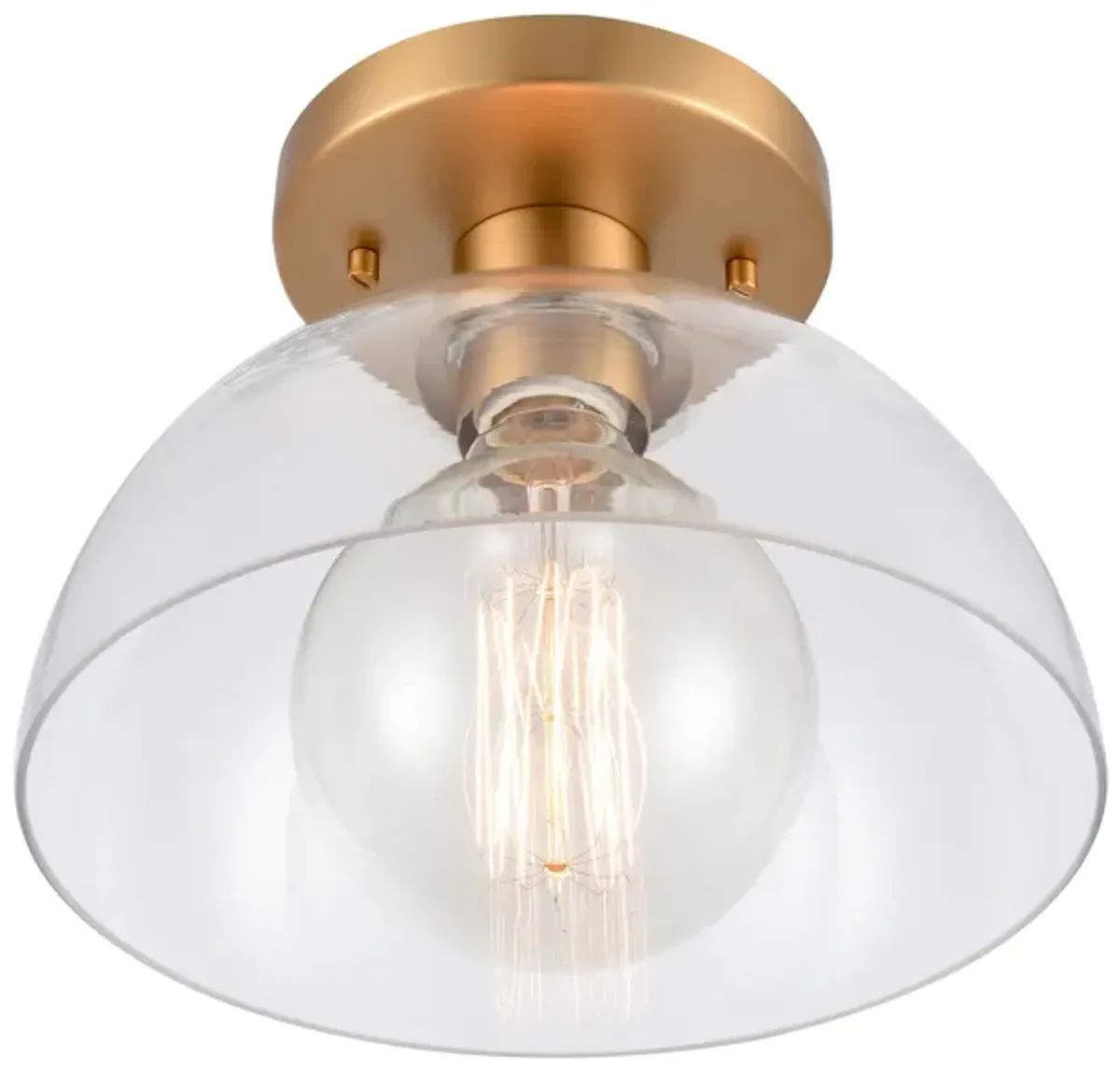 Julian 10'' Wide 1-Light Semi Flush Mount - Brushed Gold