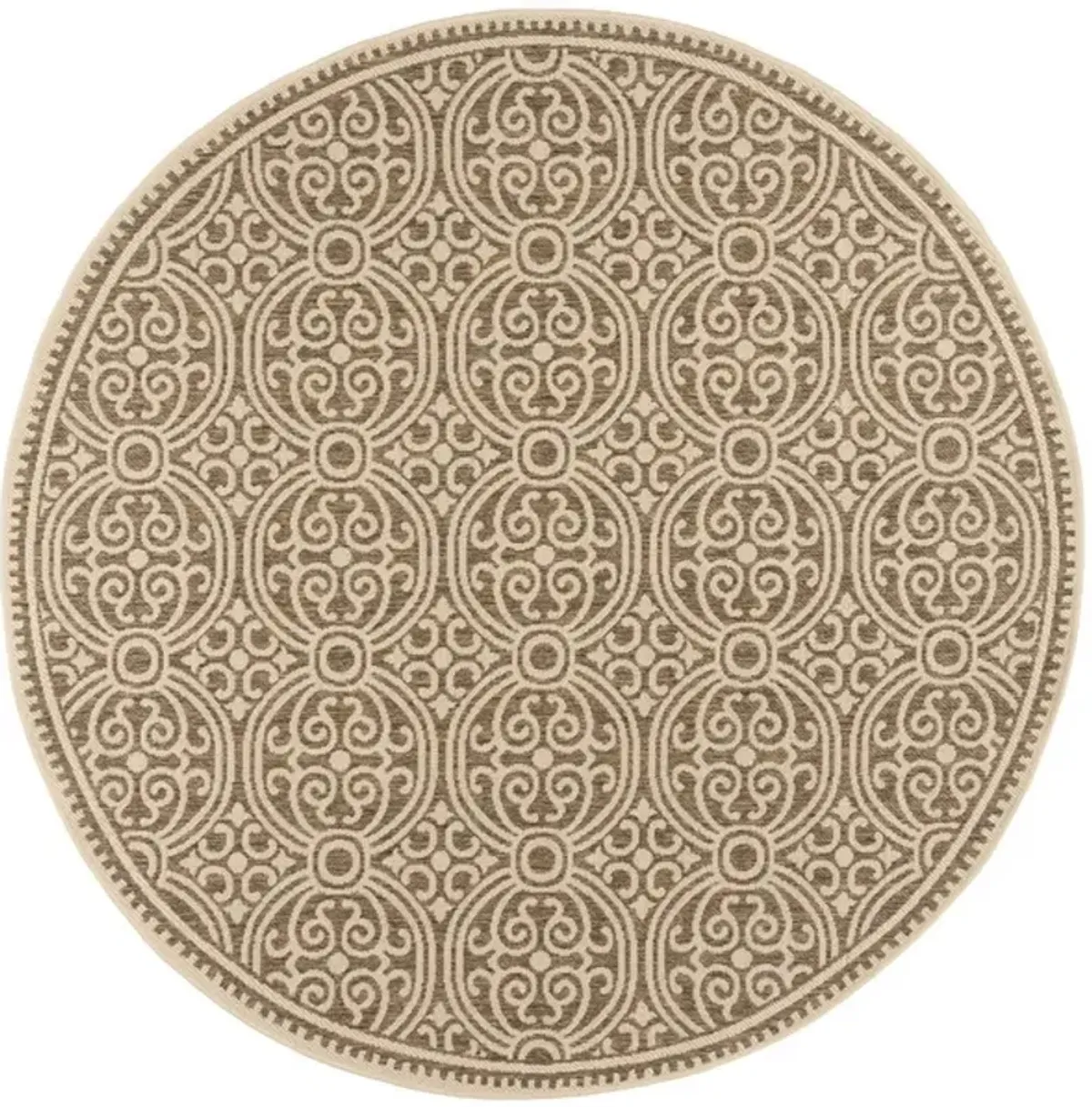 BEACH HOUSE Collection BHS134C-6R Cream / Beige 6'-7" X 6'-7" Round