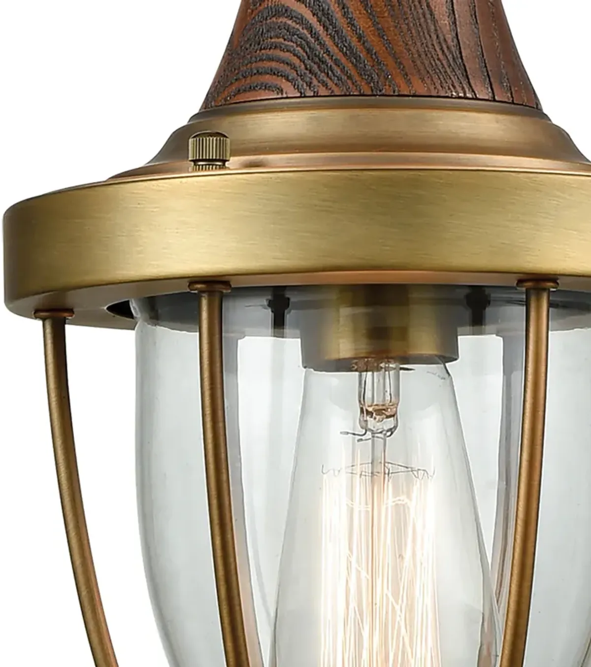 Sturgis 7" Wide 1-Light Mini Pendant - Brushed Antique Brass