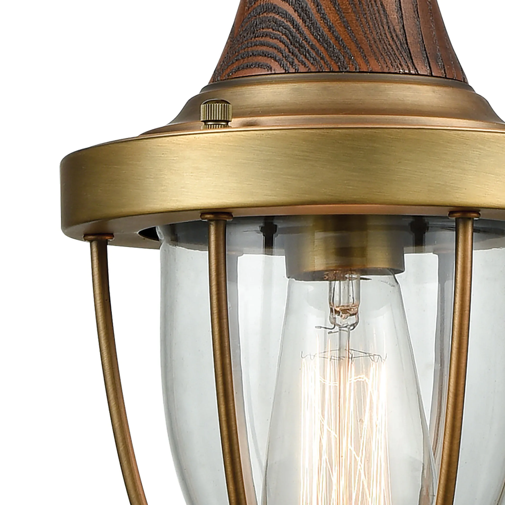 Sturgis 7" Wide 1-Light Mini Pendant - Brushed Antique Brass