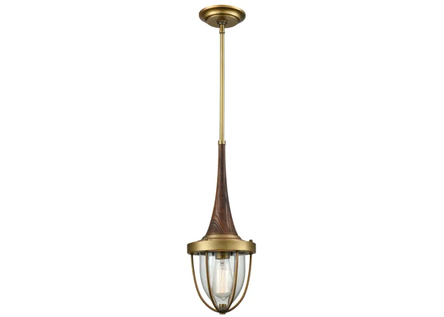 Sturgis 7" Wide 1-Light Mini Pendant - Brushed Antique Brass