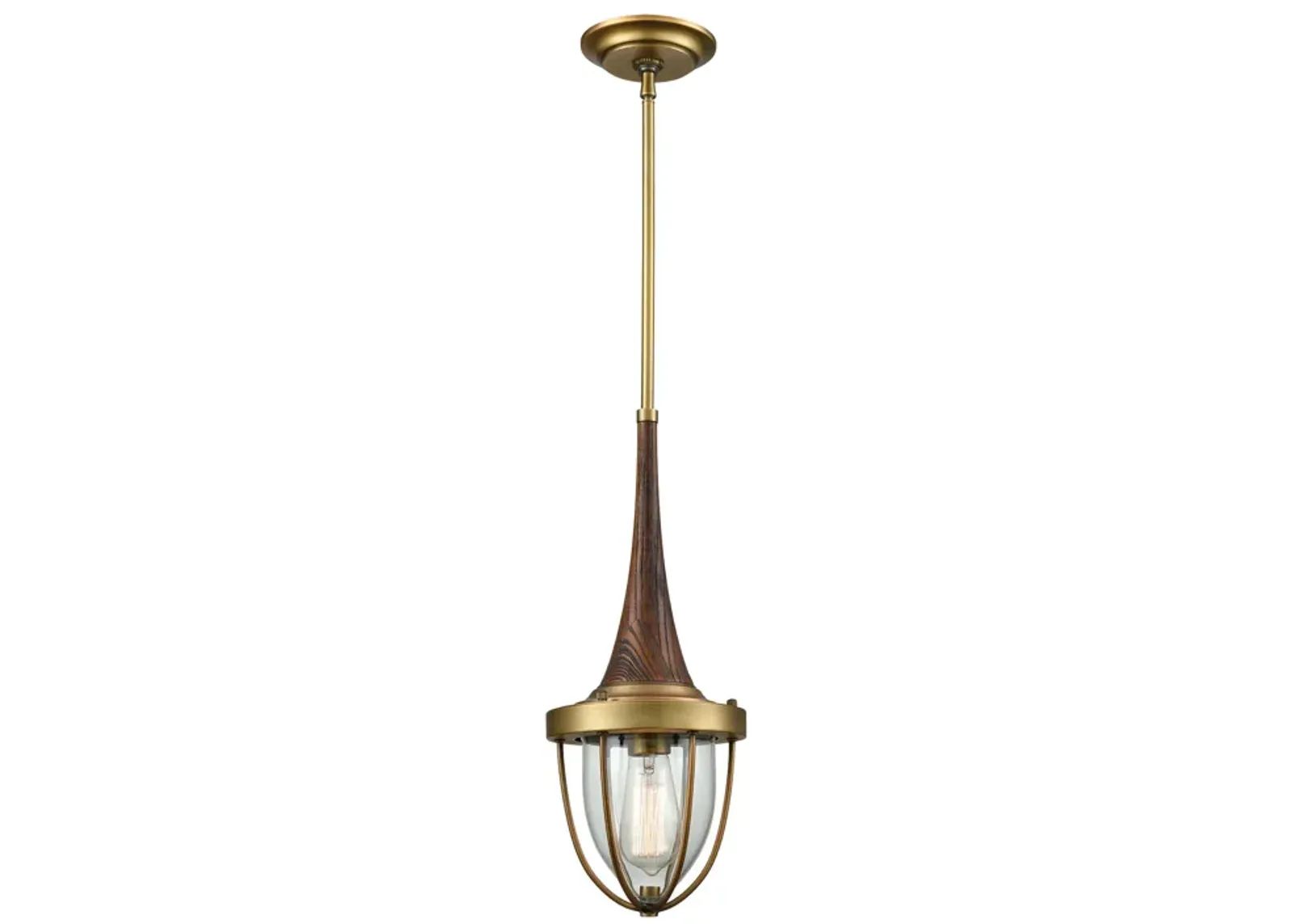 Sturgis 7" Wide 1-Light Mini Pendant - Brushed Antique Brass