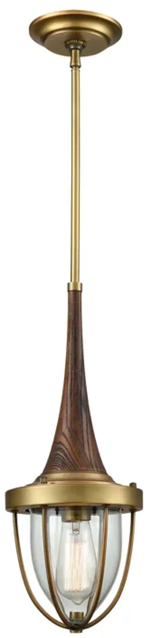 Sturgis 7" Wide 1-Light Mini Pendant - Brushed Antique Brass