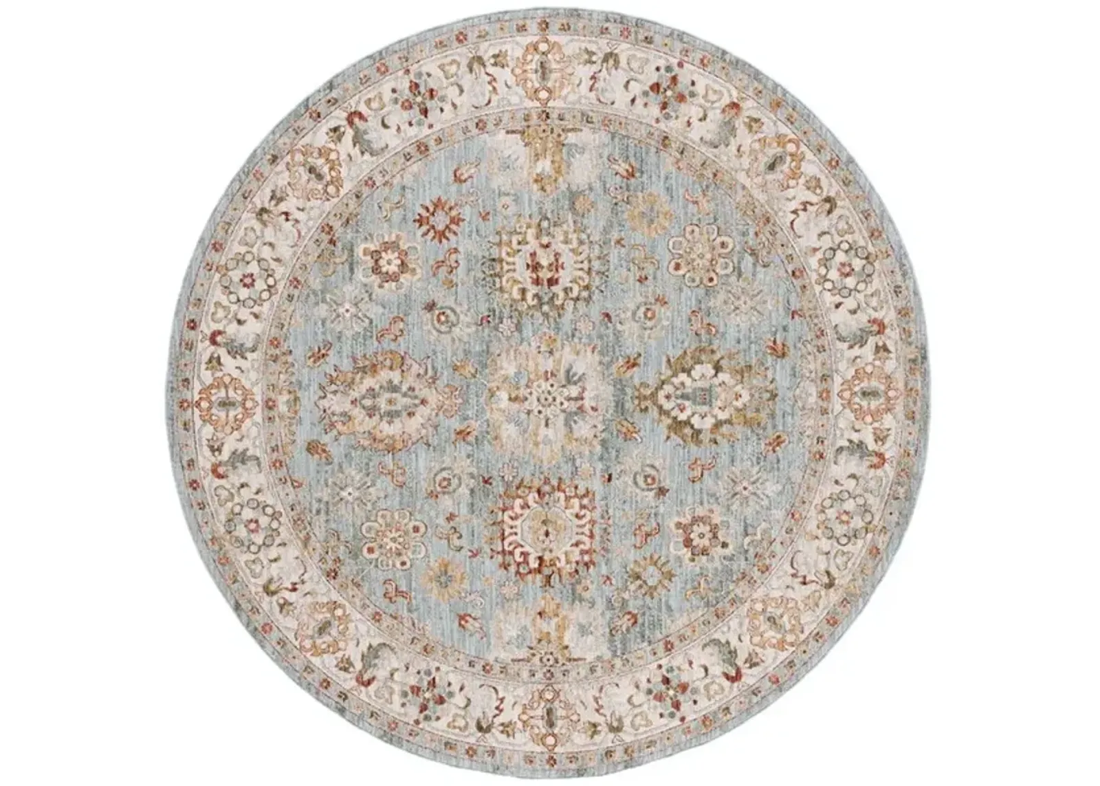 HAMILTON 112 Blue 6'-7' X 6'-7' Round Round Rug