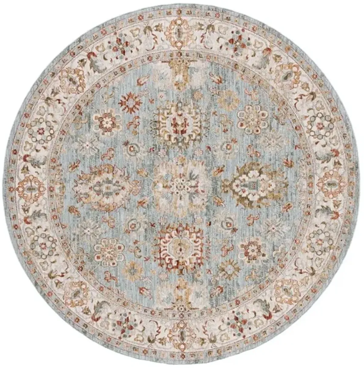 HAMILTON 112 Blue 6'-7' X 6'-7' Round Round Rug