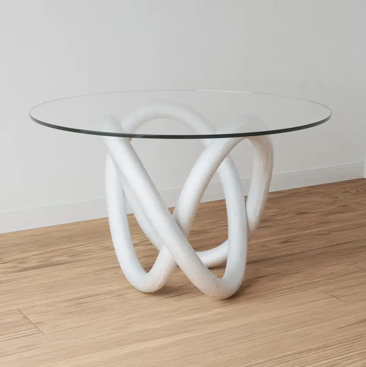 Knotty Dining Table - White